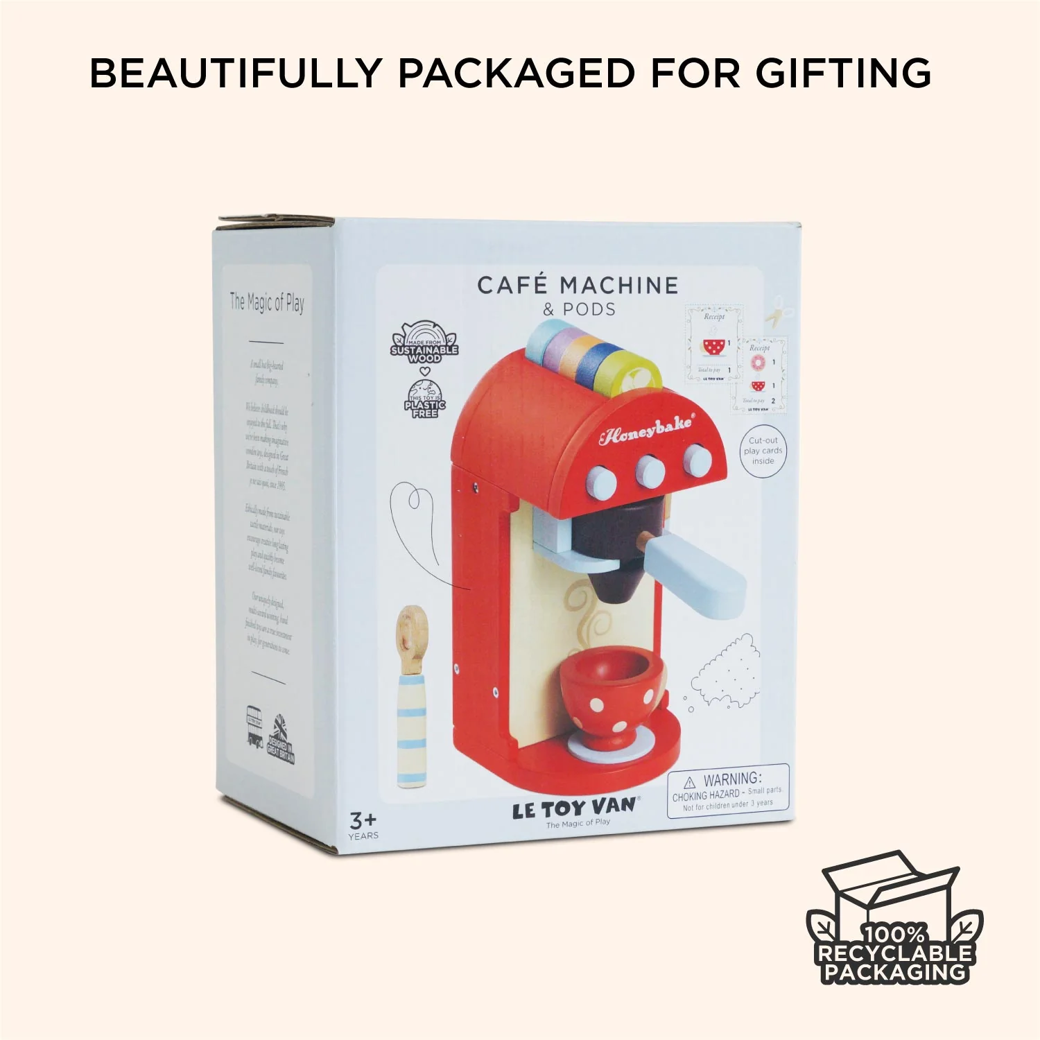 Wooden Toy Coffee Machine & Cup - Image 7