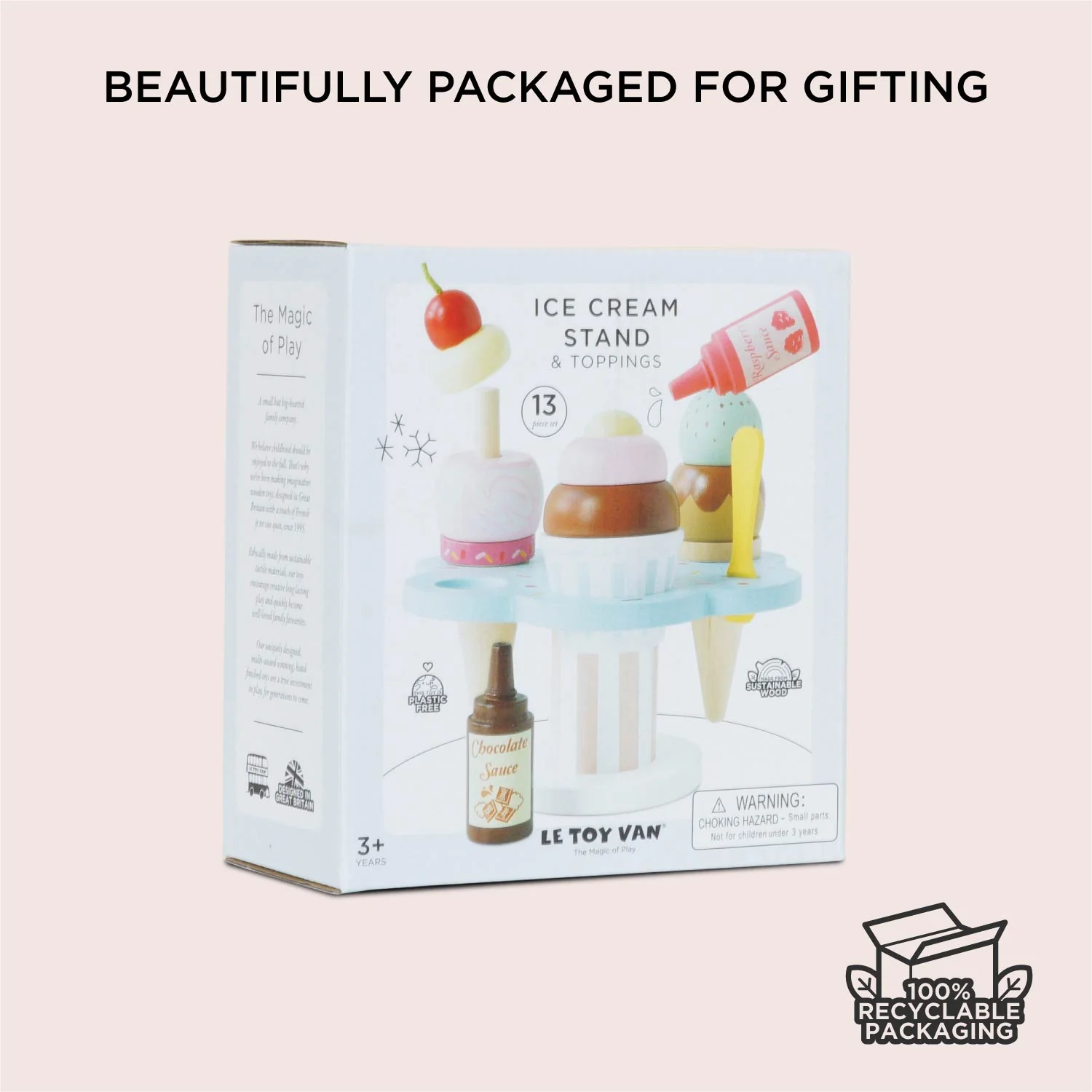 Wooden Ice Cream Stand & Toppings - Image 8