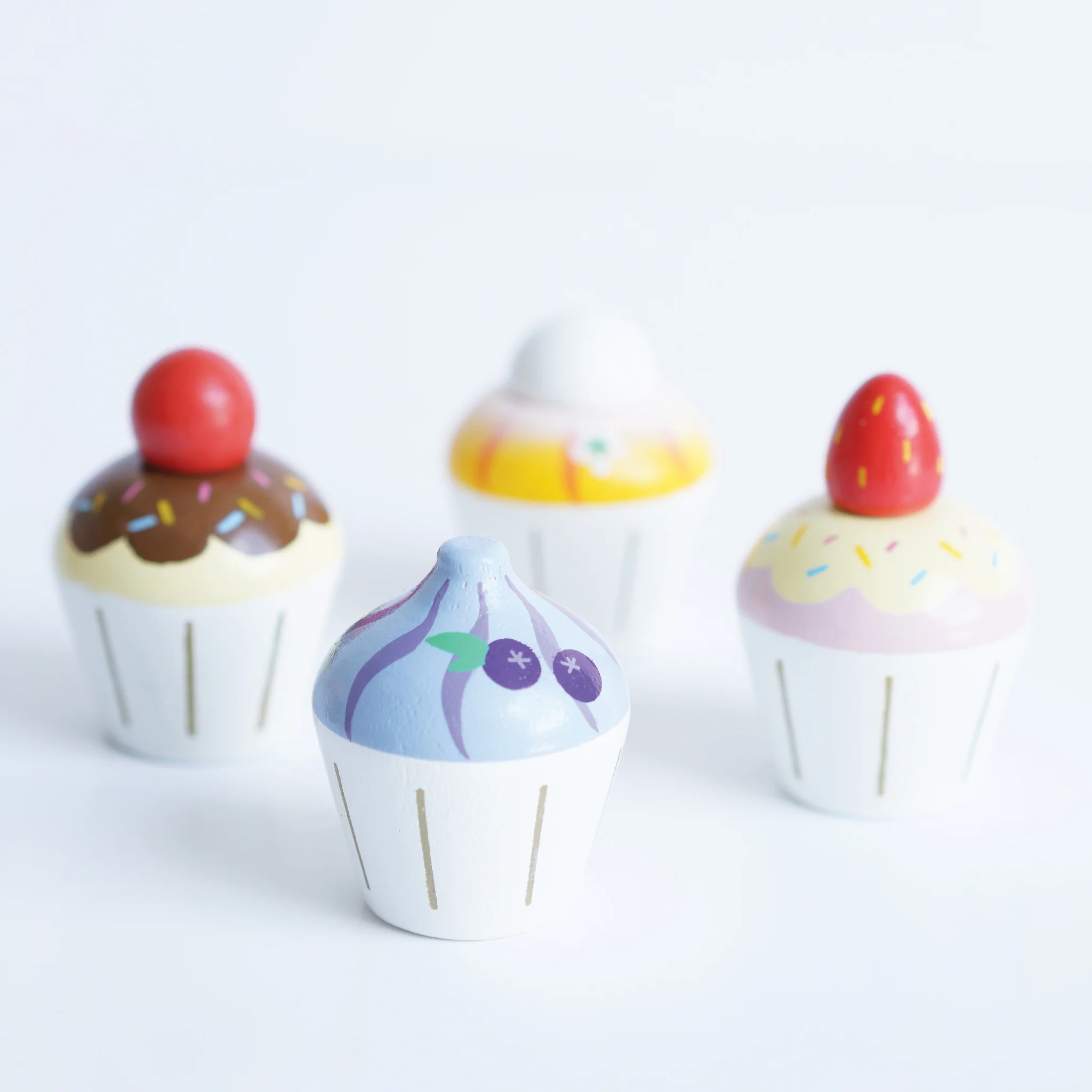 Wooden Cupcake Play Food Set - Image 3