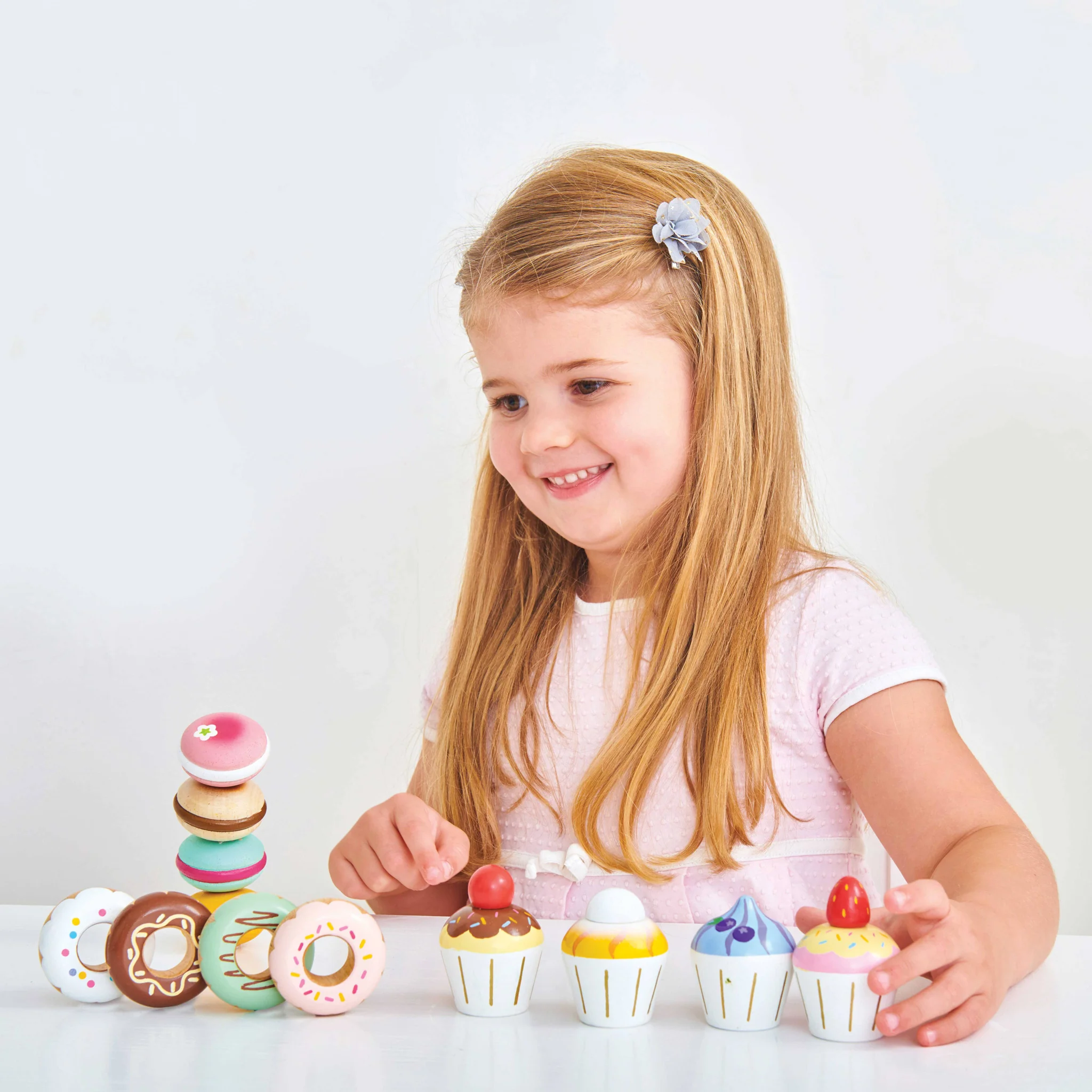 Wooden Cupcake Play Food Set - Image 4