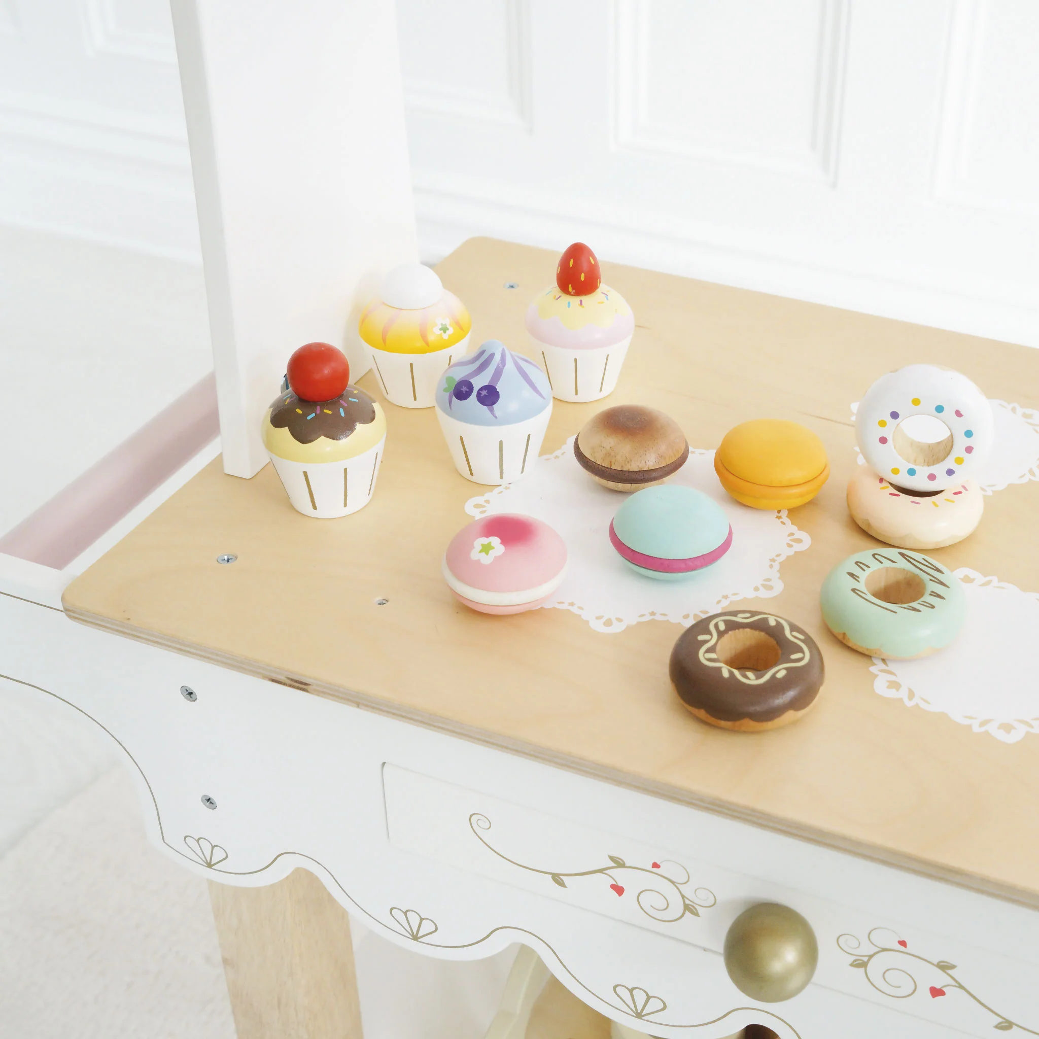 Wooden Cupcake Play Food Set - Image 5