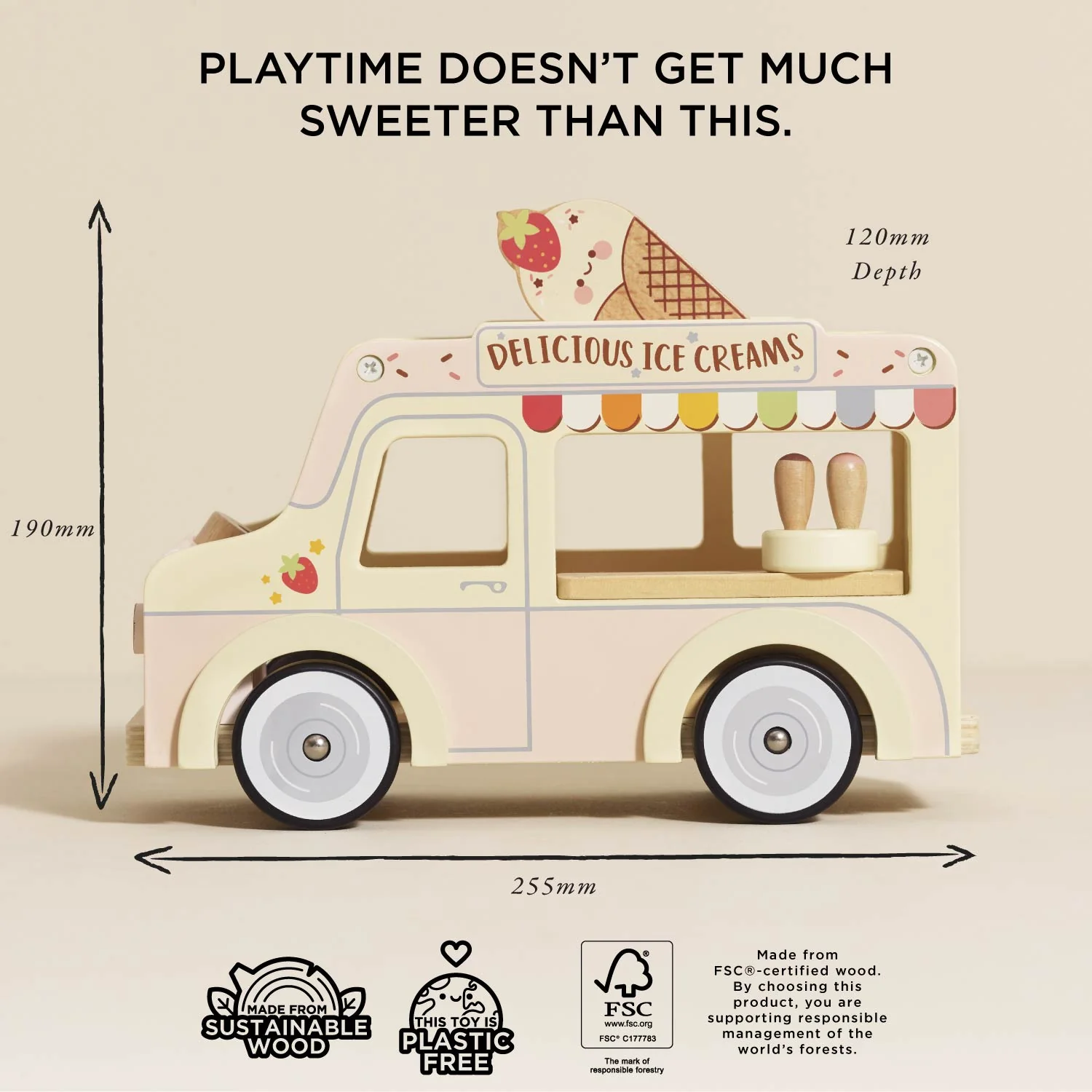 Wooden Ice Cream Van - Image 4
