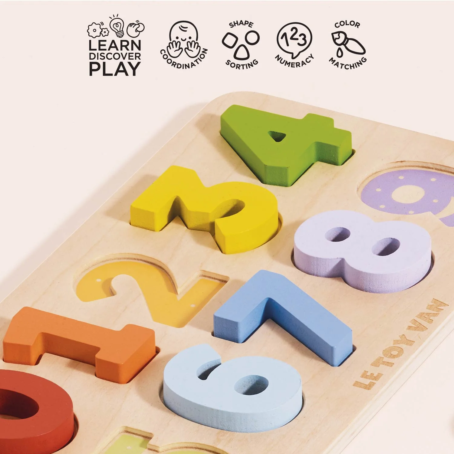 Counting Wooden Numbers Shape Sorter - Image 3