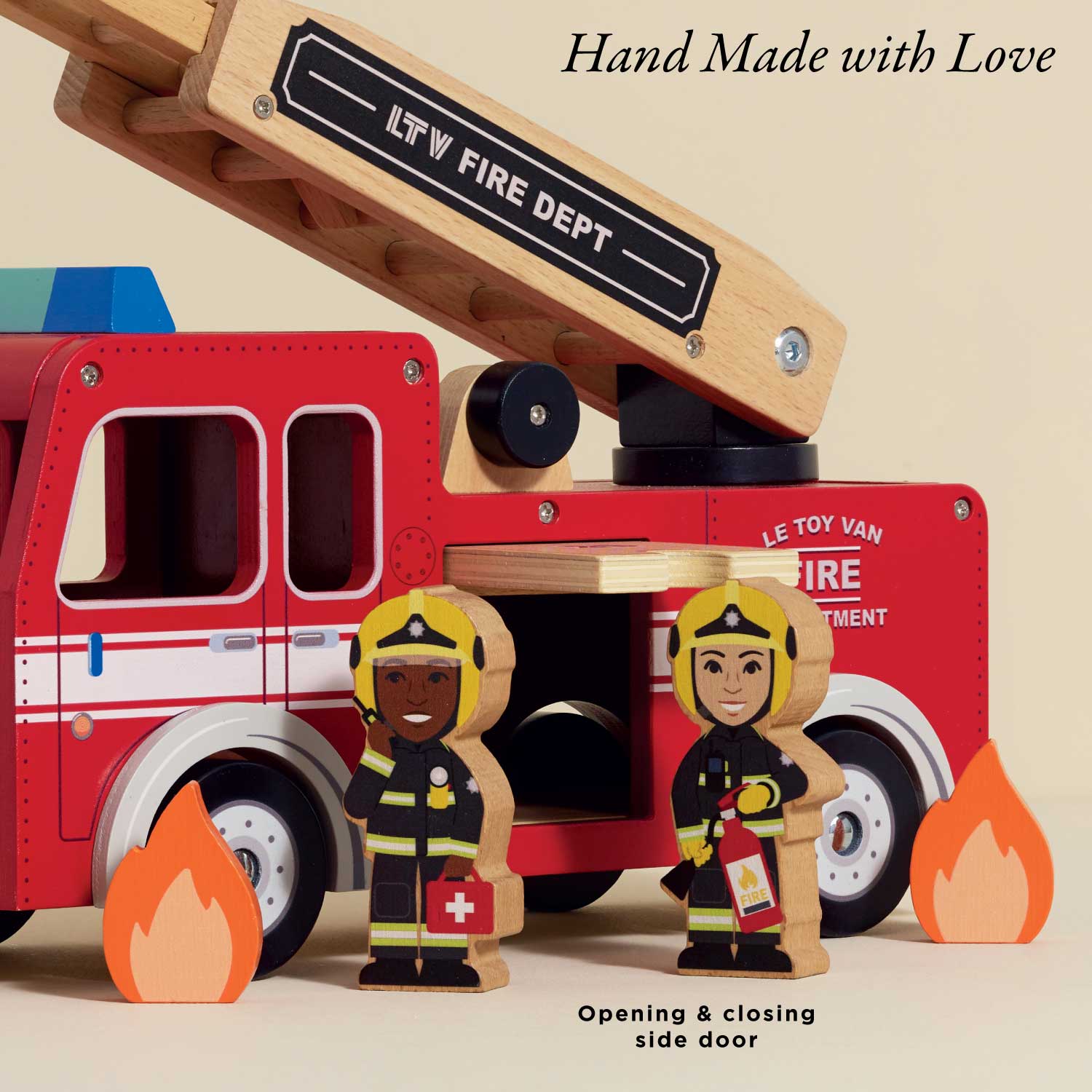 Toy Fire Engine & Characters - Image 4