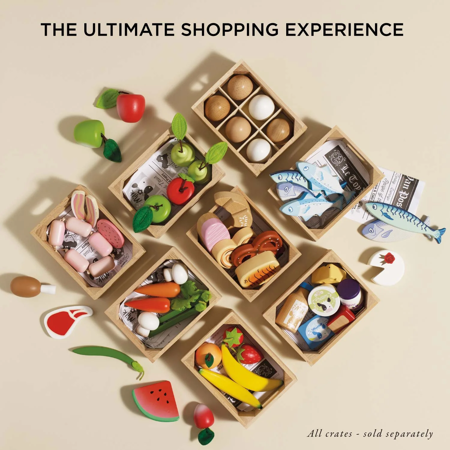 Smoothie Fruit Wooden Market Crate - Image 5