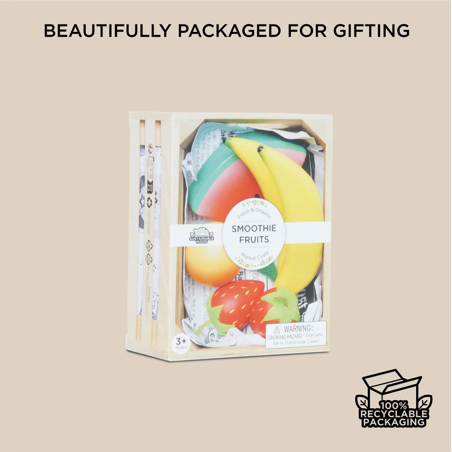 Smoothie Fruit Wooden Market Crate - Image 7