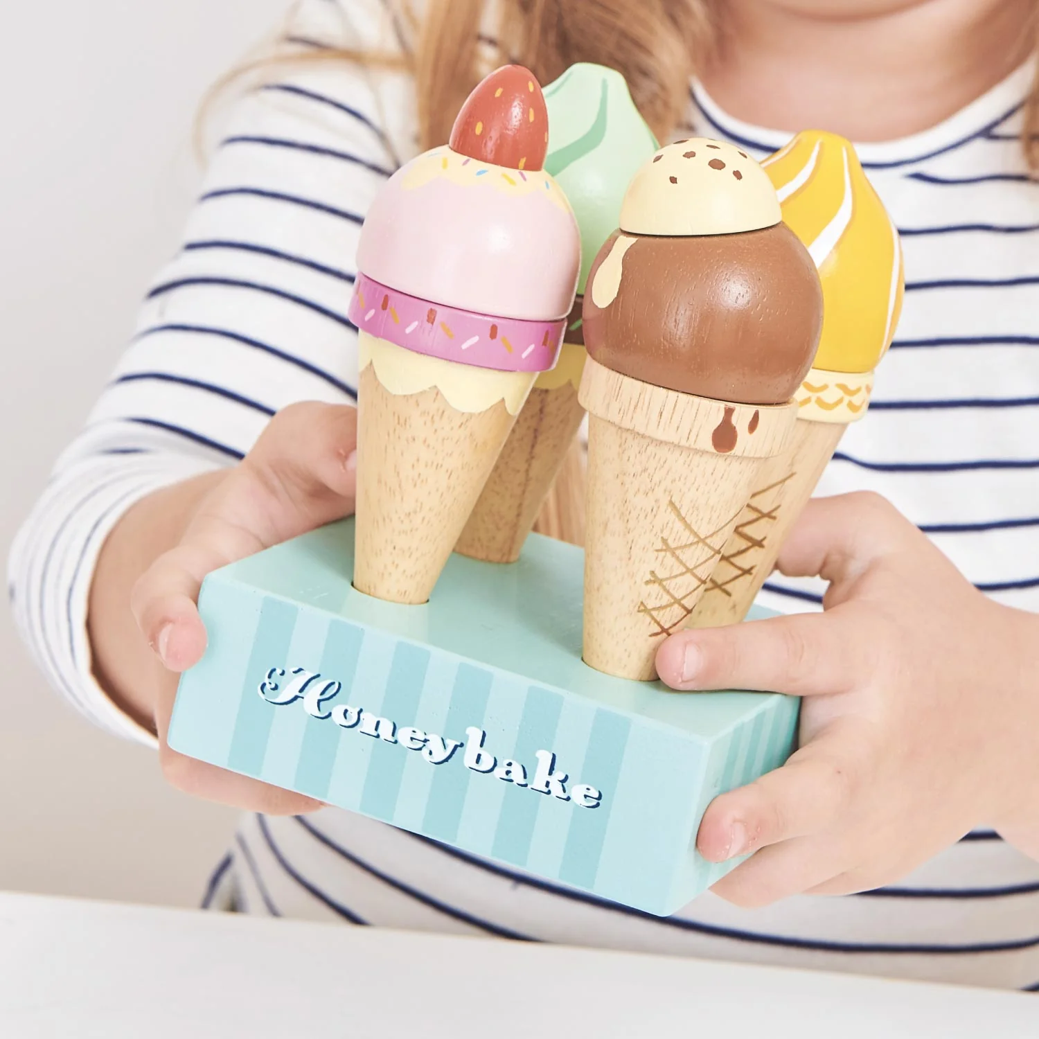Wooden Ice Cream Cones Set - Image 5