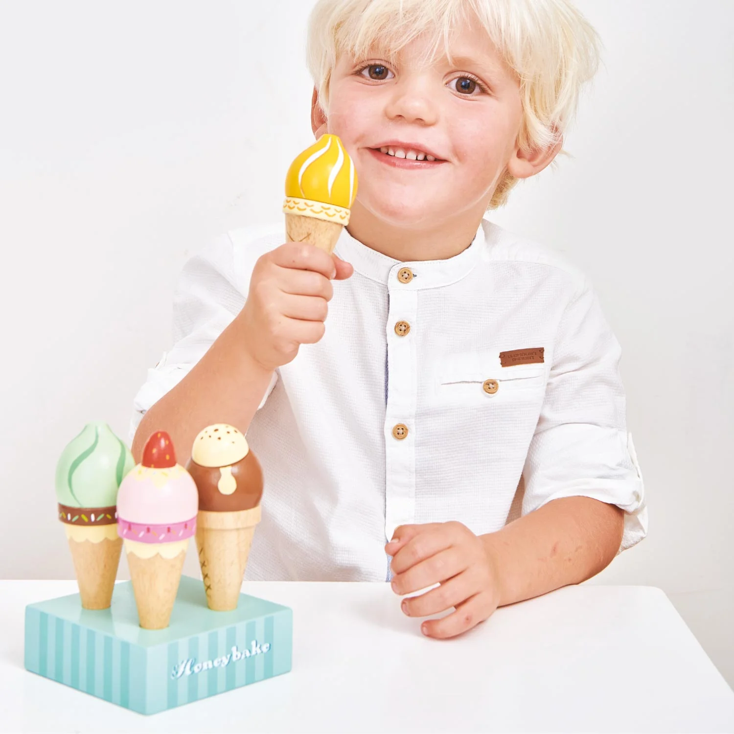 Wooden Ice Cream Cones Set - Image 6