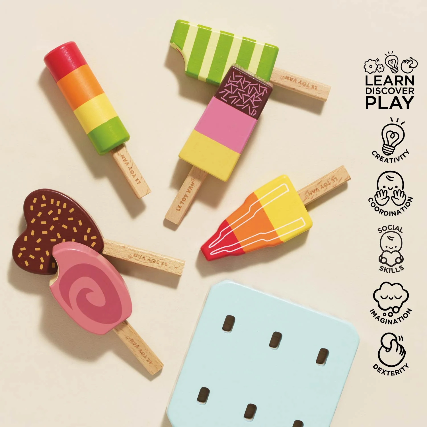 Wooden Ice Lollies Popsicles - Image 3