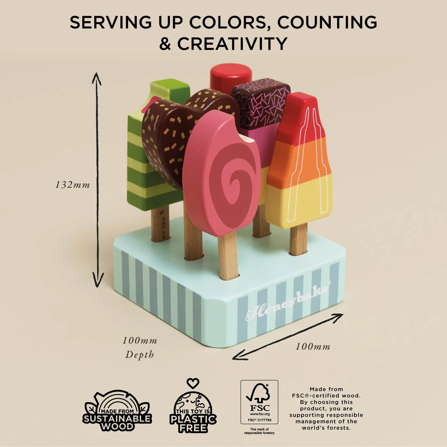 Wooden Ice Lollies Popsicles - Image 6