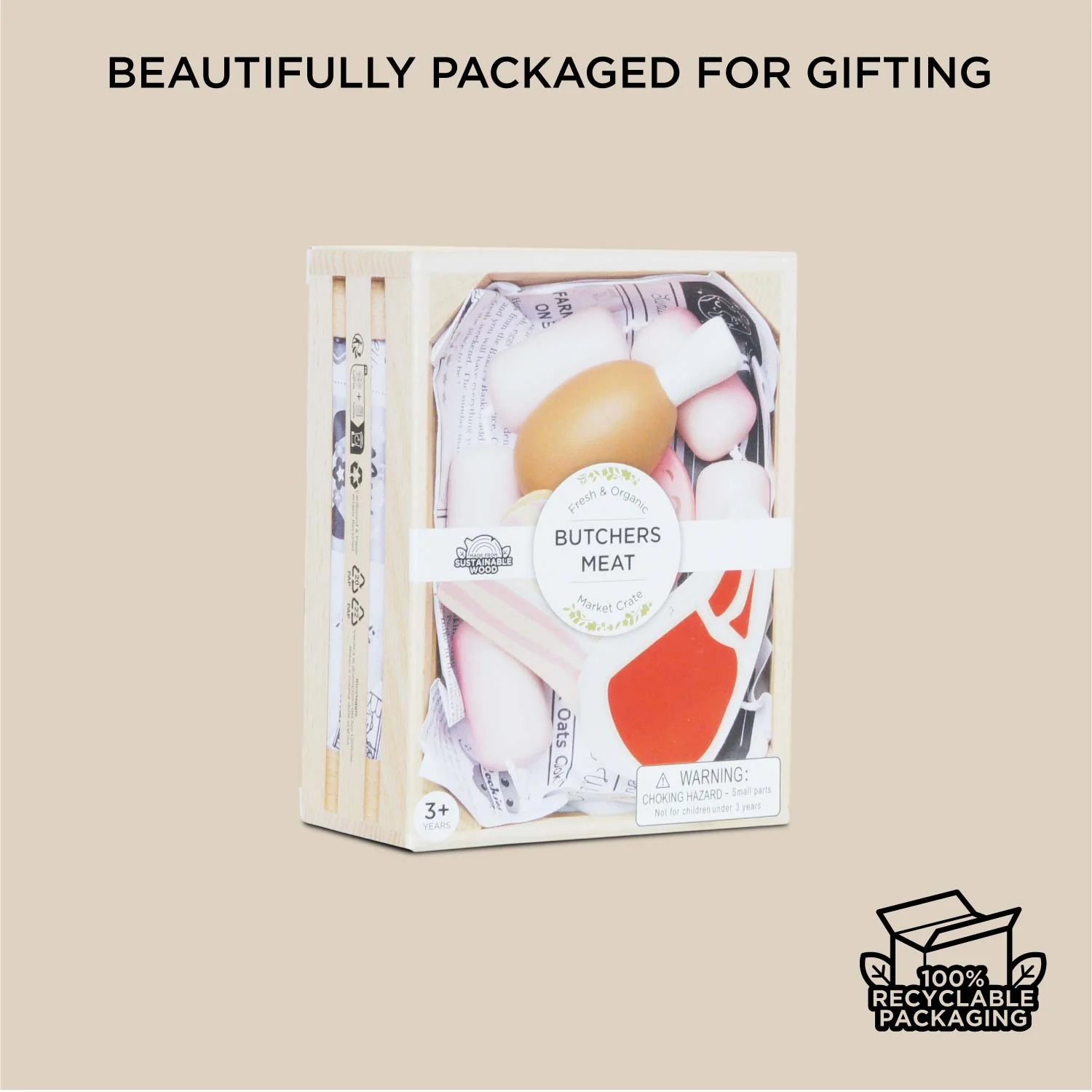 Butchers Meat Wooden Market Crate - Image 7