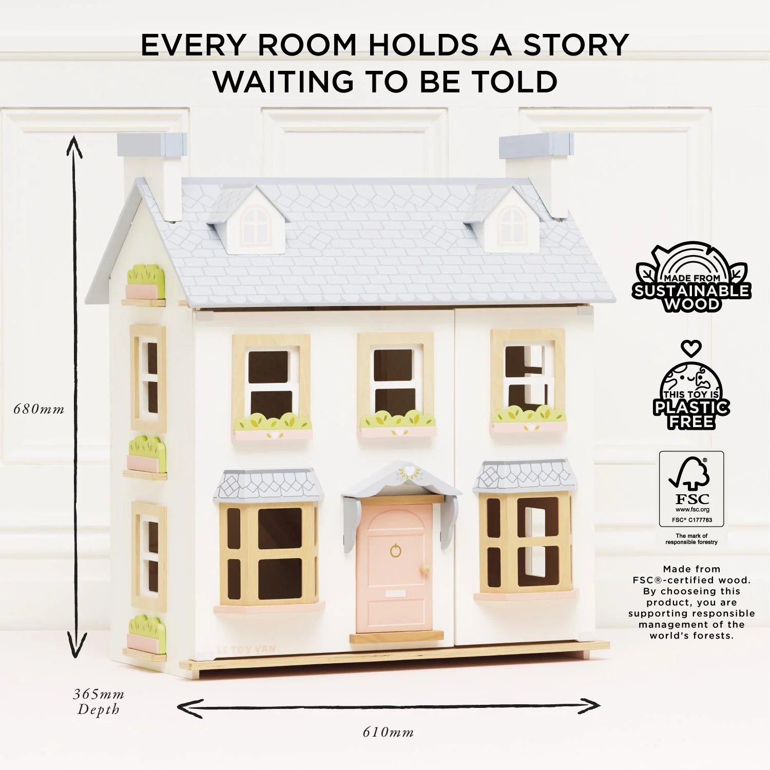 Mayberry Manor Wooden Dolls House - Image 5