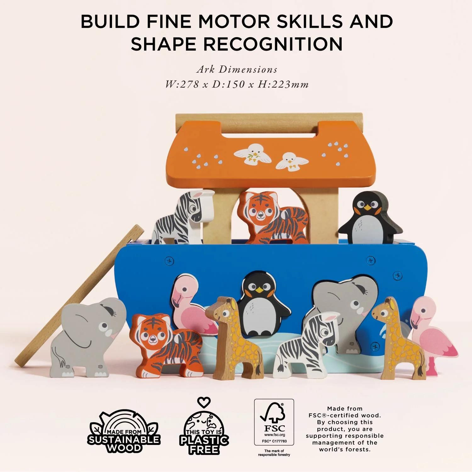 Noah's Ark & Animals Shape Sorter - Image 7