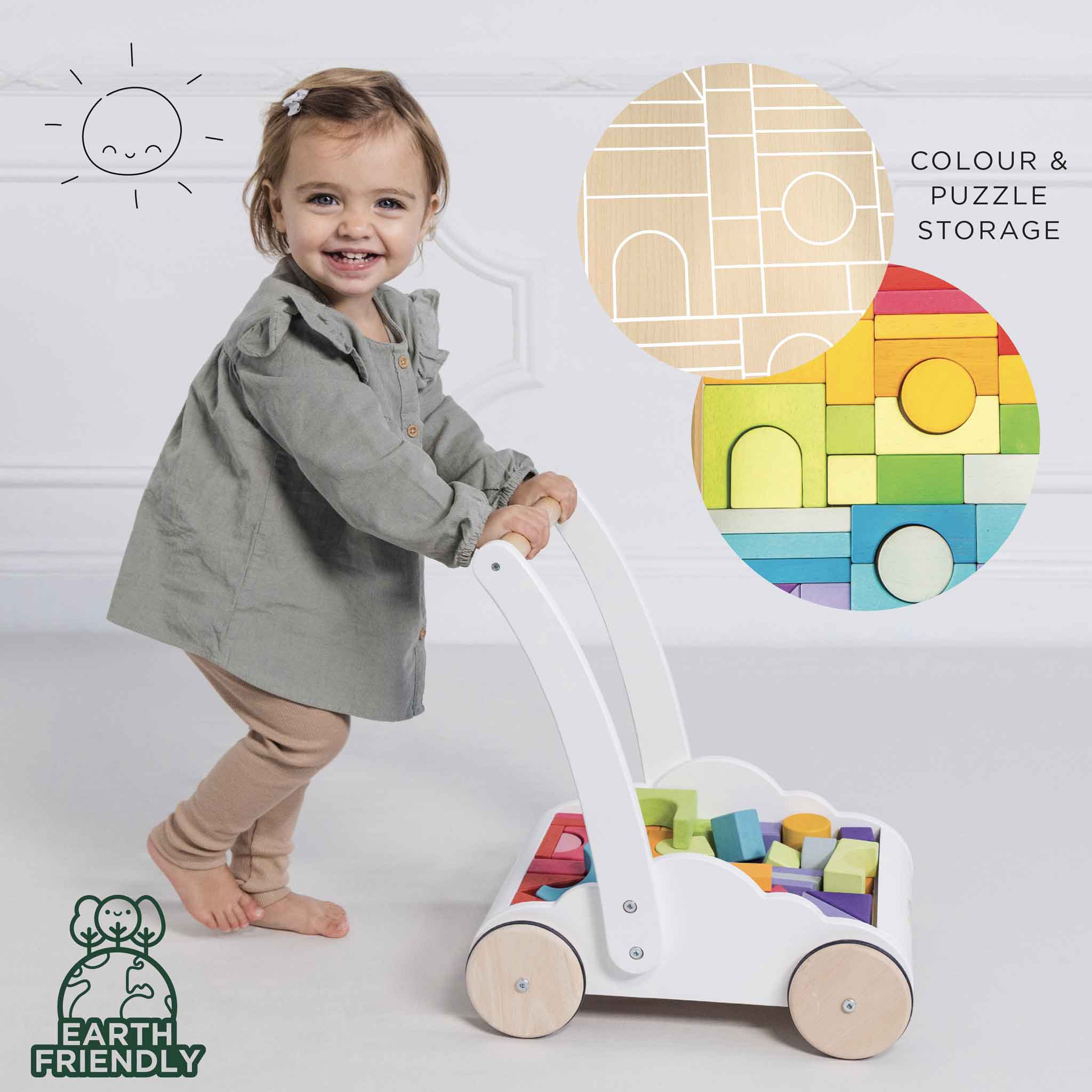 Rainbow Baby Walker & Puzzles - Image 4