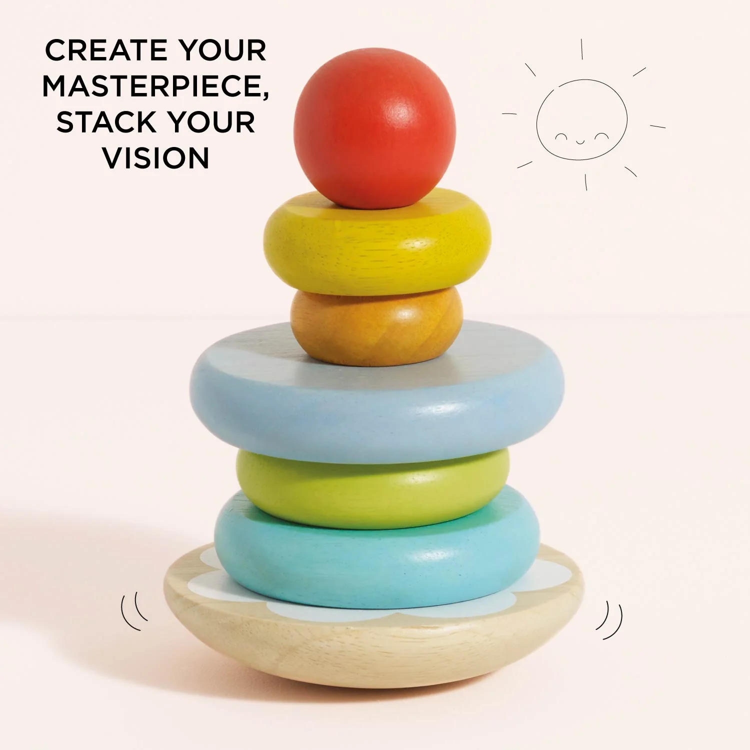 Rainbow Stacking Tower - Image 4