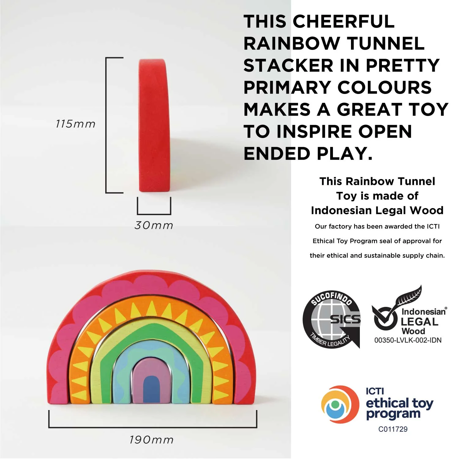 Rainbow Tunnel Toy - Image 7