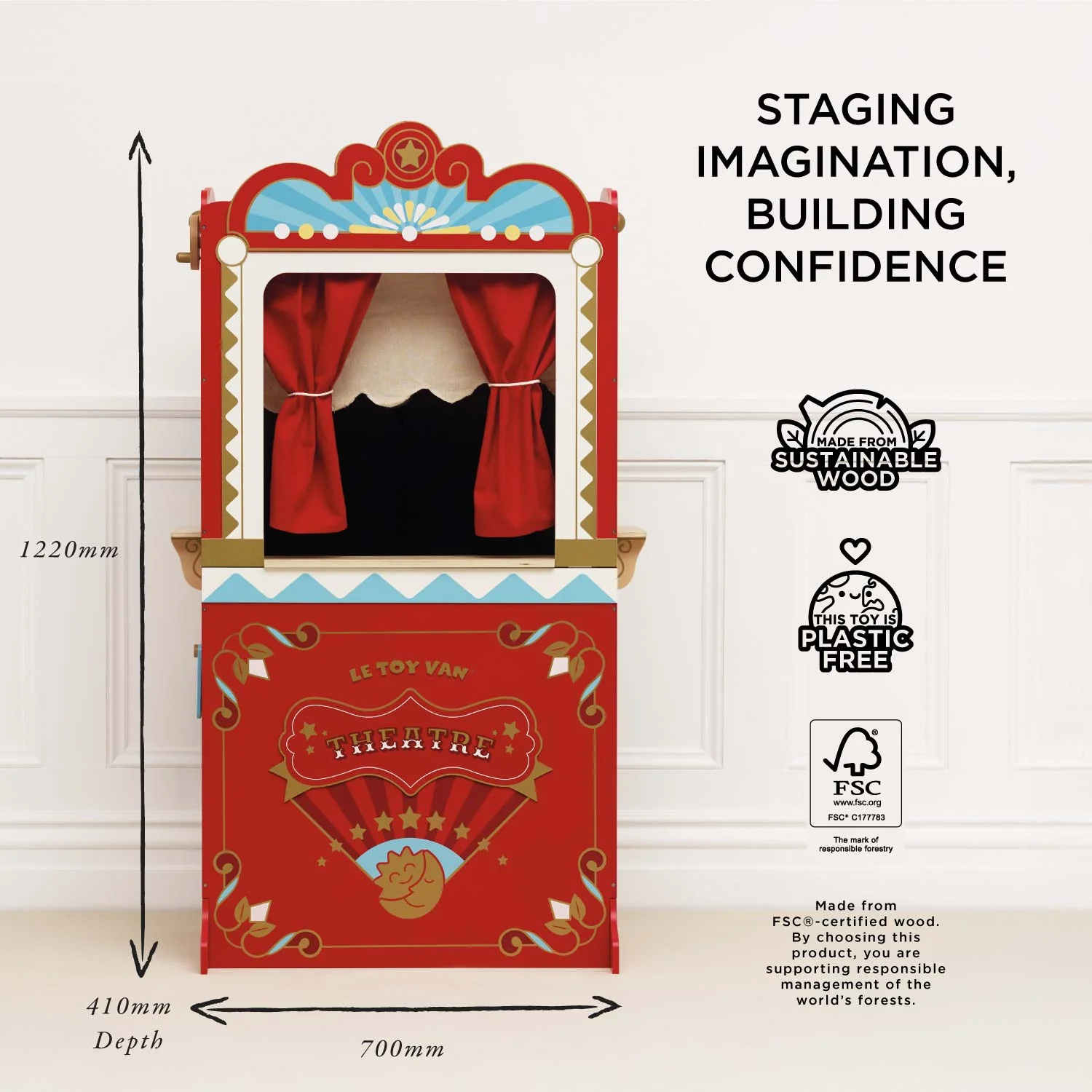 Retro Toy Puppet Theatre - Image 7