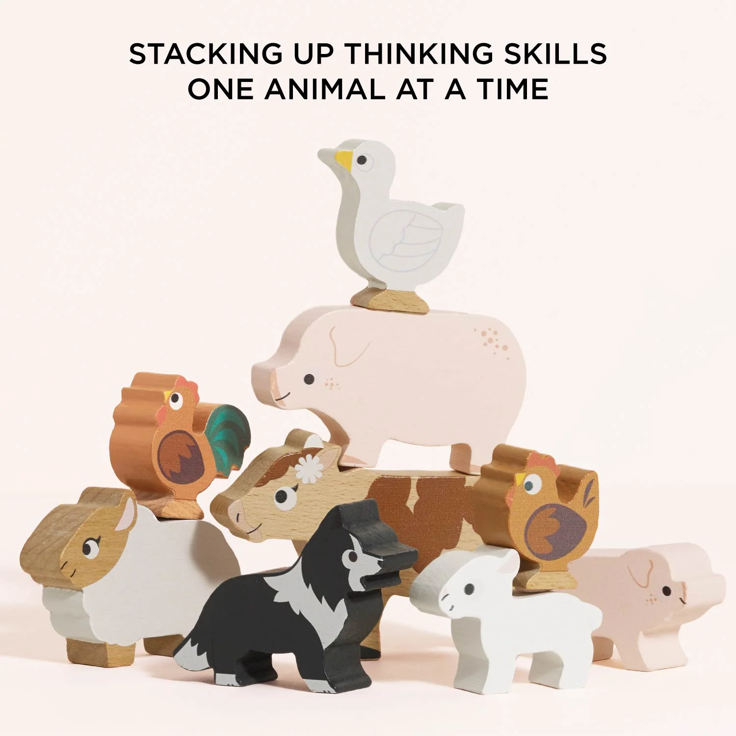 Farmyard Stacking Animals & Bag - Image 4