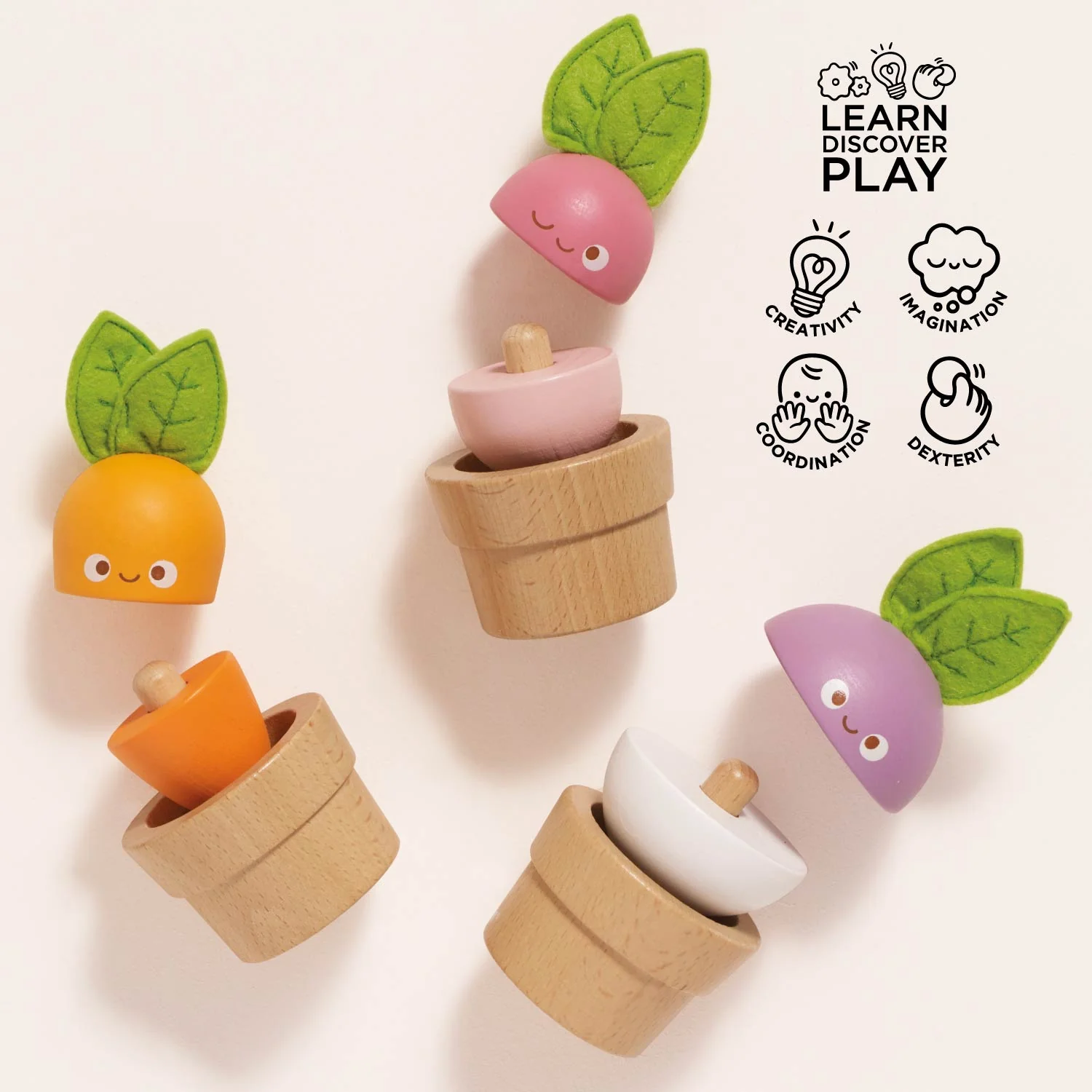 Stacking Wooden Veggies - Image 3