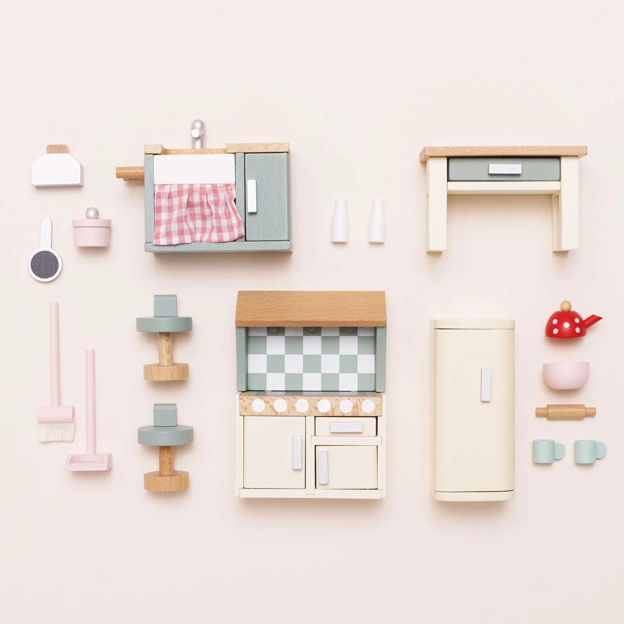 Wooden Doll House Furniture Complete Collection - Image 5