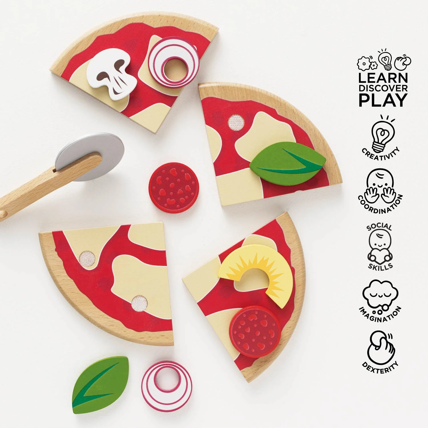 Pizza & Toppings with Slice Cutter - Image 3