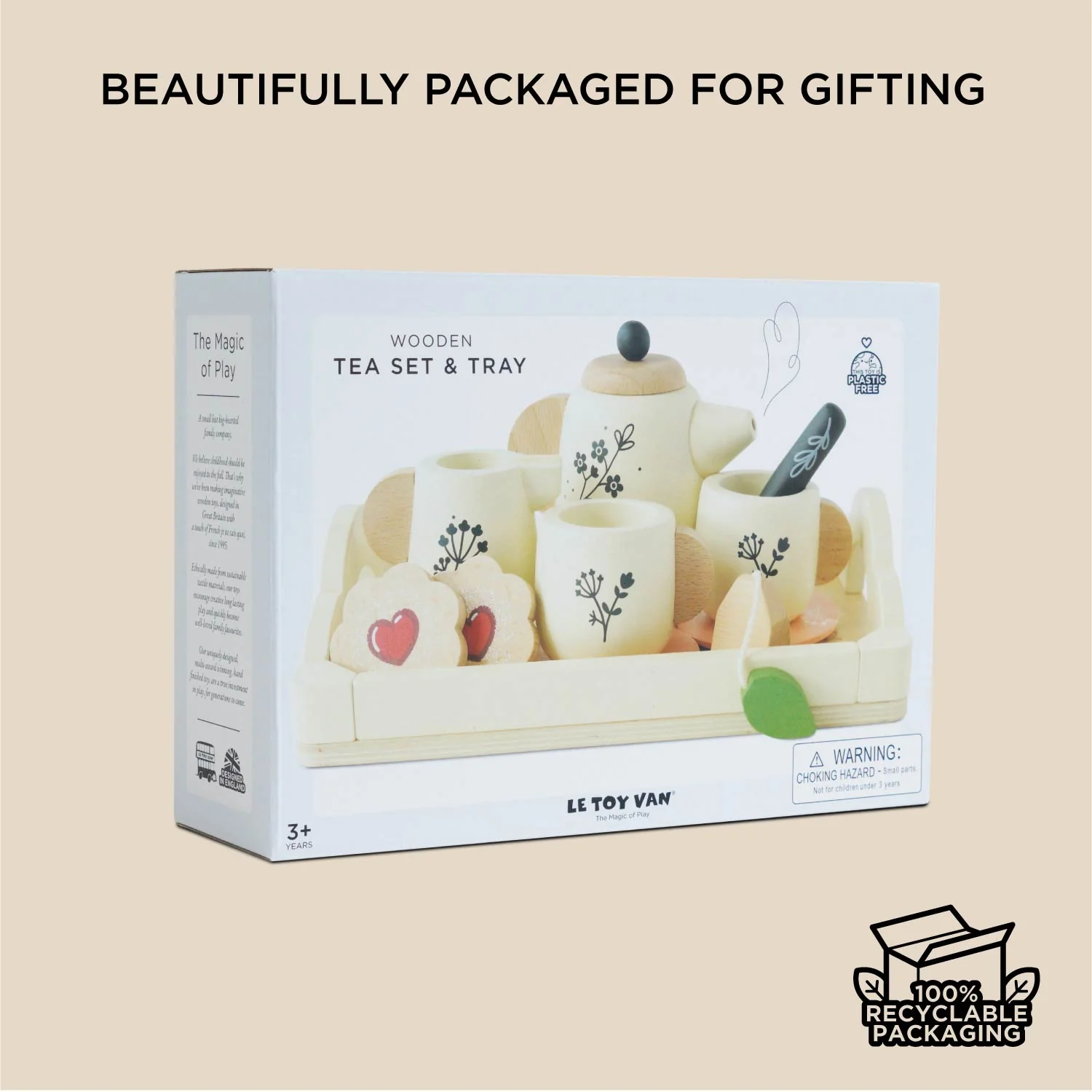 Wooden Tea Set & Tray - Image 8