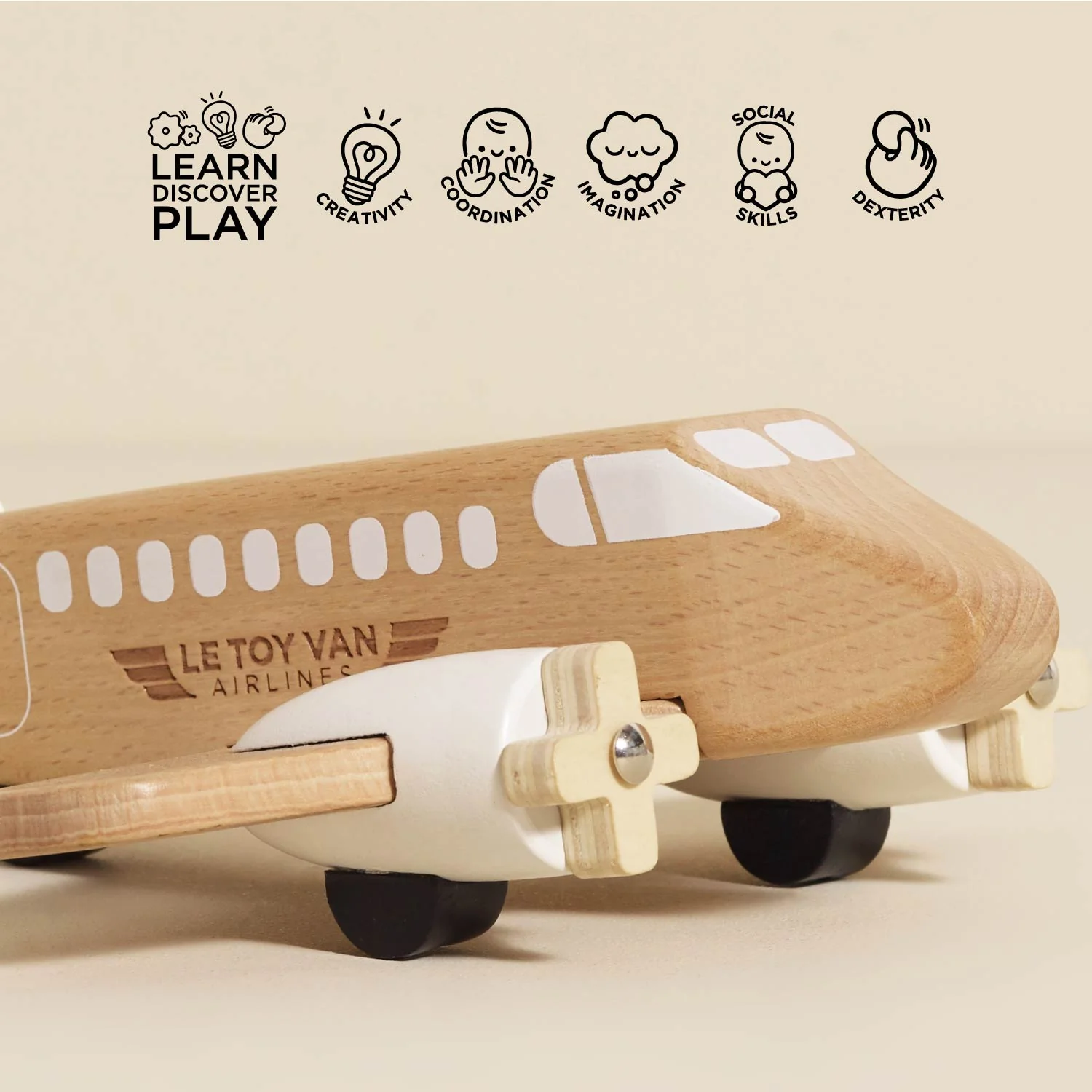 Wooden Toy Plane - Image 3