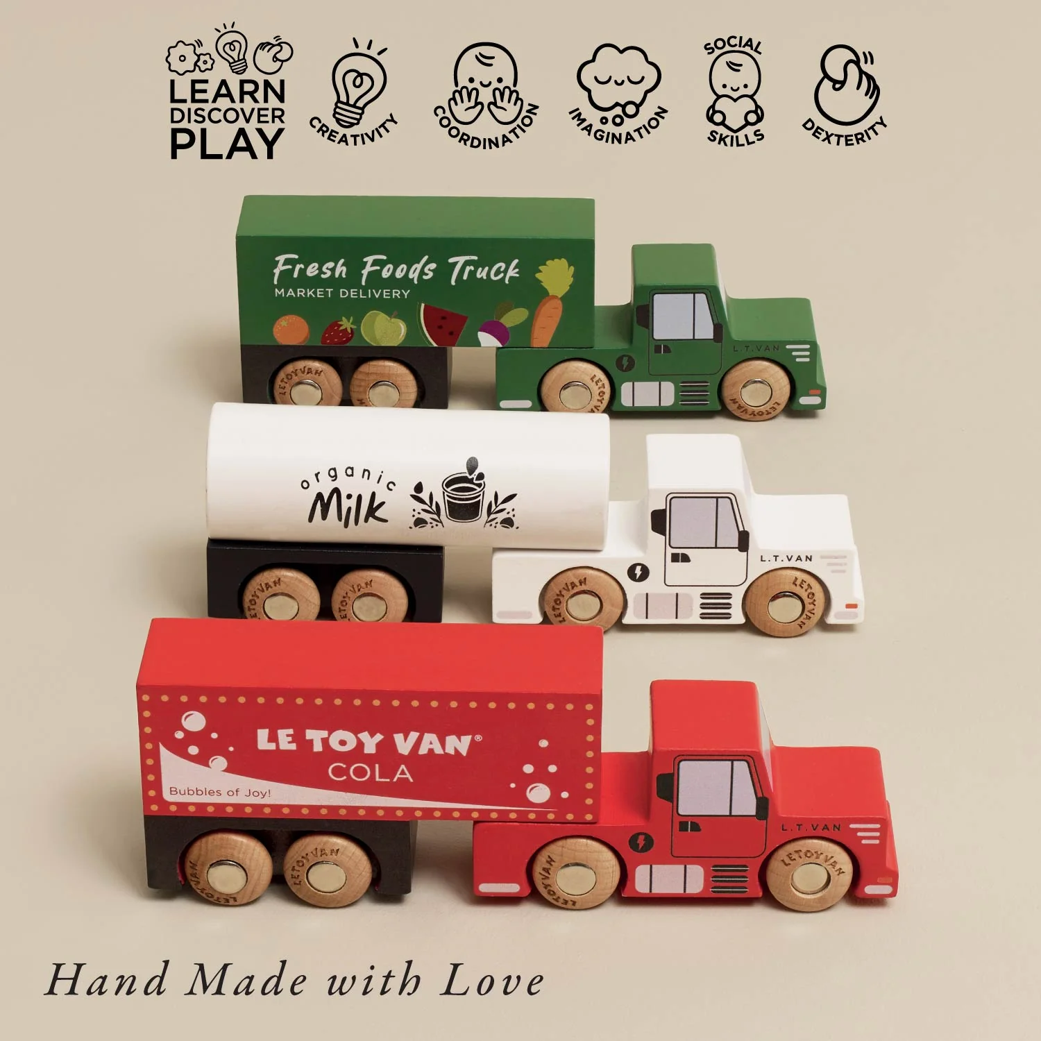 Wooden Trailer Truck Set - Image 3