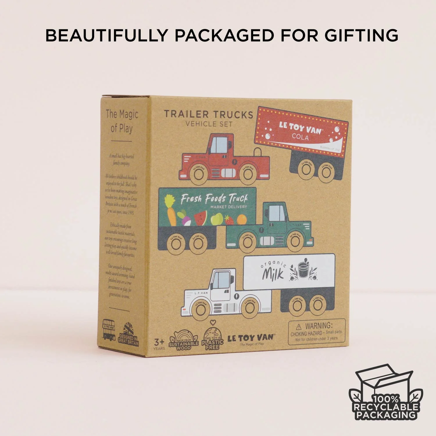 Wooden Trailer Truck Set - Image 6